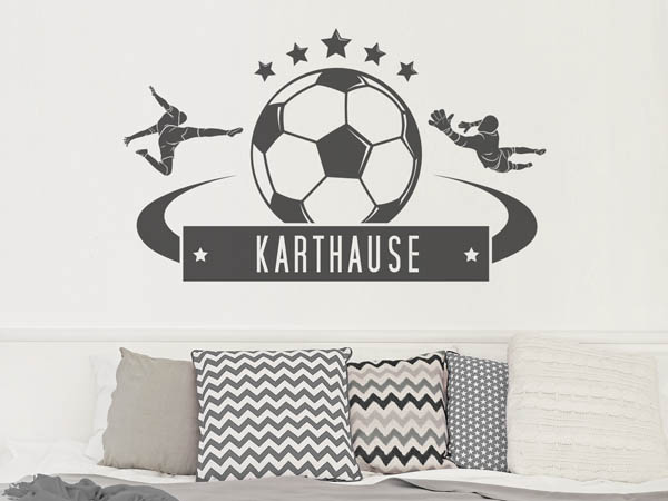Wandtattoo Karthause Fußball