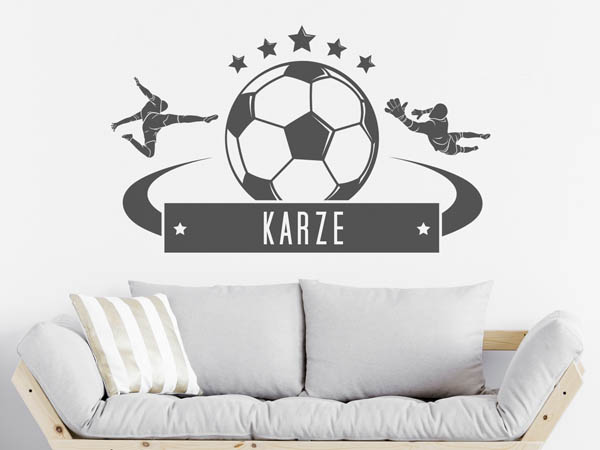 Wandtattoo Karze Fußball
