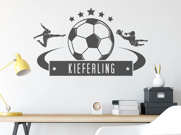 Wandtattoo Kieferling Fußball