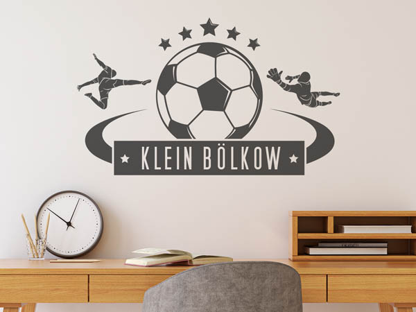 Wandtattoo Klein Bölkow Fußball