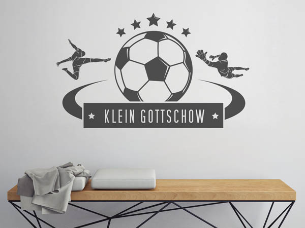 Wandtattoo Klein Gottschow Fußball