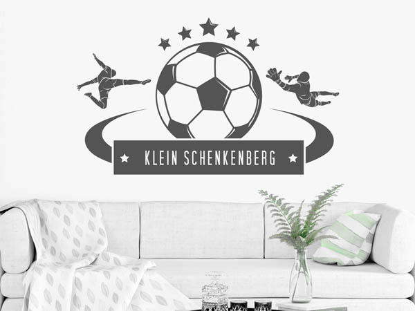 Wandtattoo Klein Schenkenberg Fußball