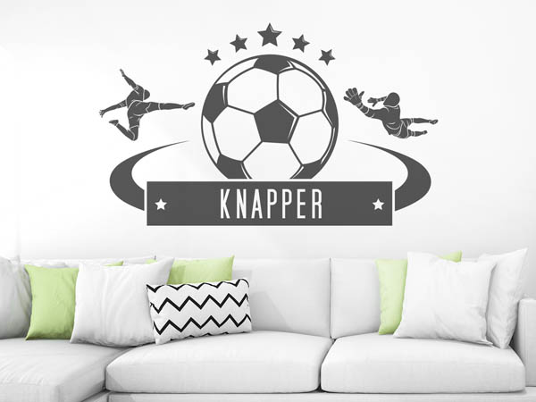 Wandtattoo Knapper Fußball