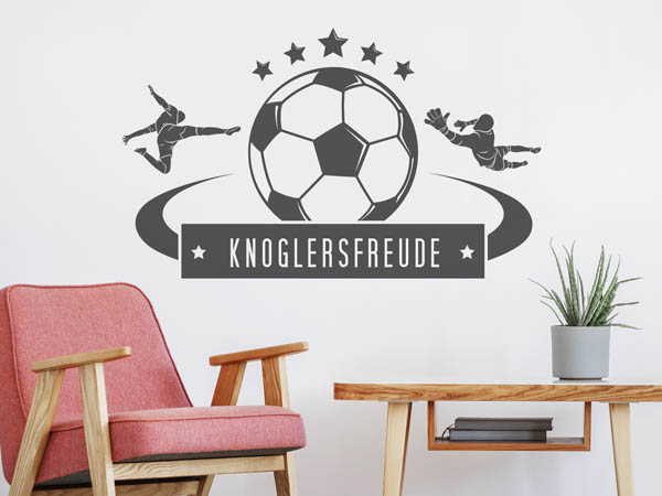 Wandtattoo Knoglersfreude Fußball