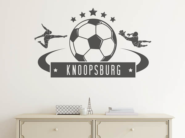 Wandtattoo Knoopsburg Fußball