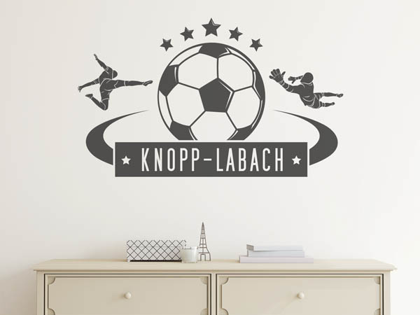 Wandtattoo Knopp-Labach Fußball