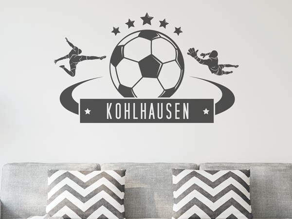 Wandtattoo Kohlhausen Fußball