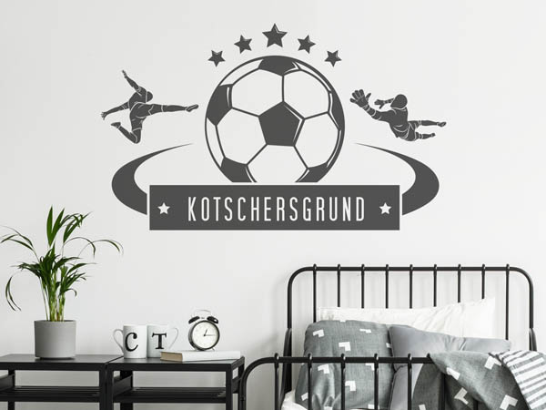 Wandtattoo Kotschersgrund Fußball