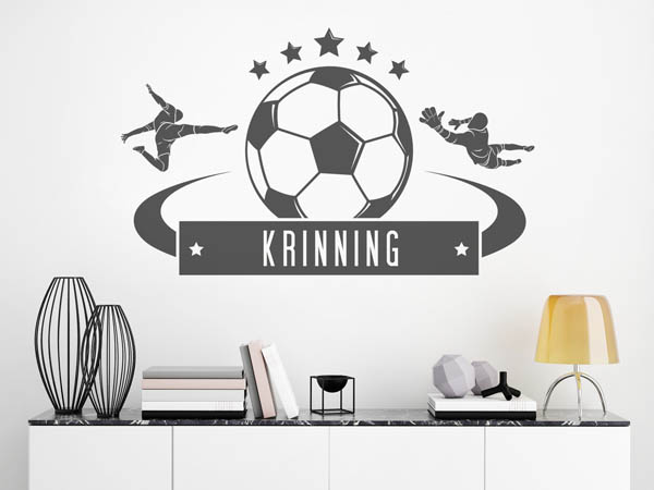 Wandtattoo Krinning Fußball