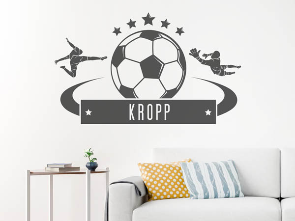 Wandtattoo Kropp Fußball