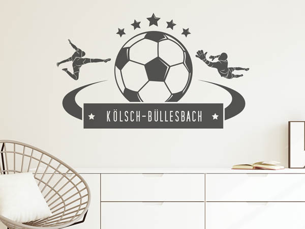Wandtattoo Kölsch-Büllesbach Fußball