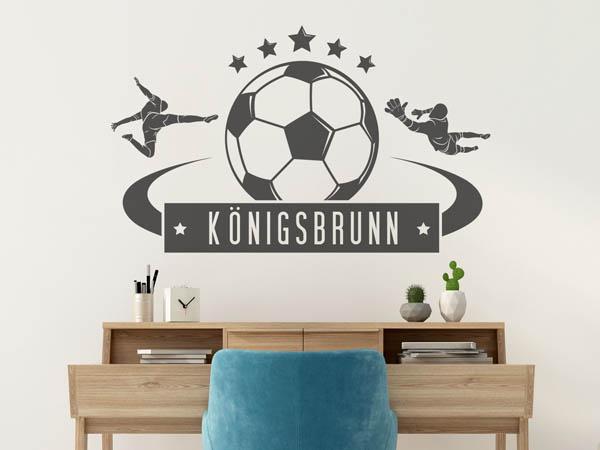 Wandtattoo Königsbrunn Fußball