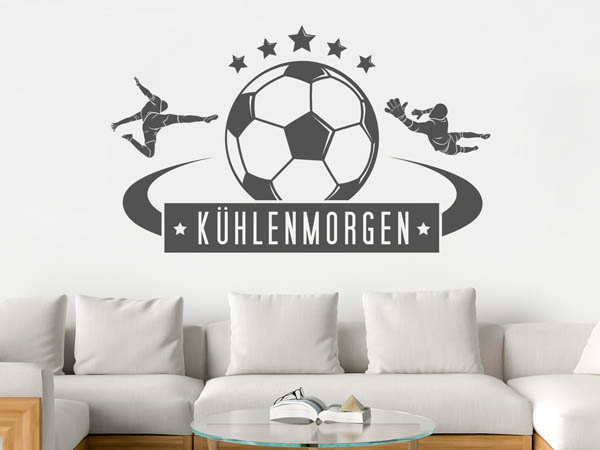Wandtattoo Kühlenmorgen Fußball