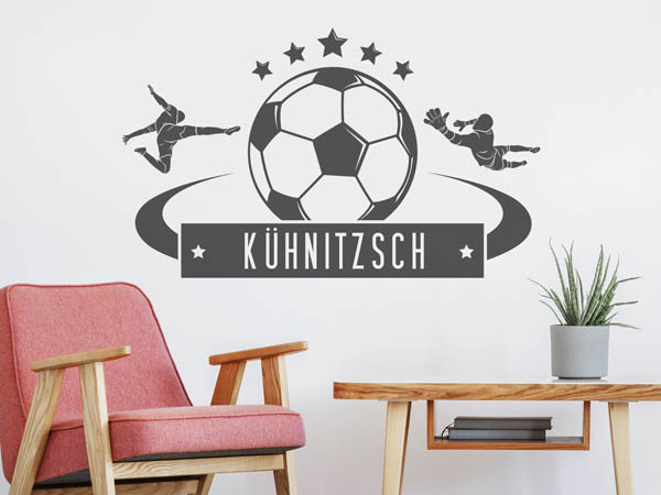 Wandtattoo Kühnitzsch Fußball