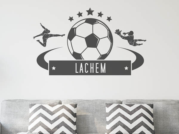 Wandtattoo Lachem Fußball