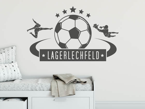Wandtattoo Lagerlechfeld Fußball