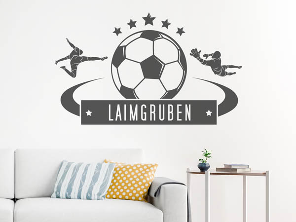 Wandtattoo Laimgruben Fußball