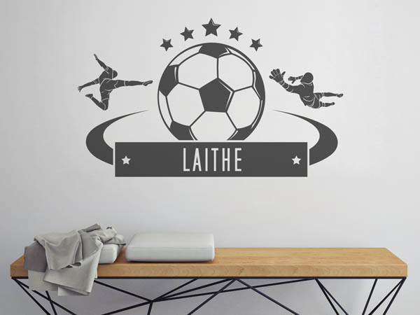 Wandtattoo Laithe Fußball