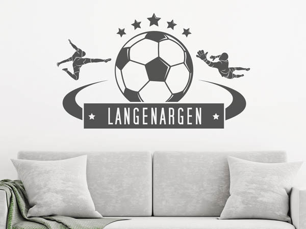 Wandtattoo Langenargen Fußball