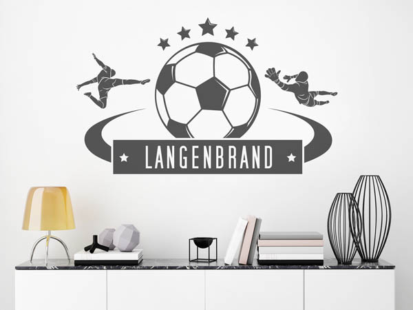 Wandtattoo Langenbrand Fußball