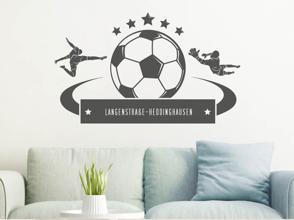 Wandtattoo Langenstraße-Heddinghausen Fußball