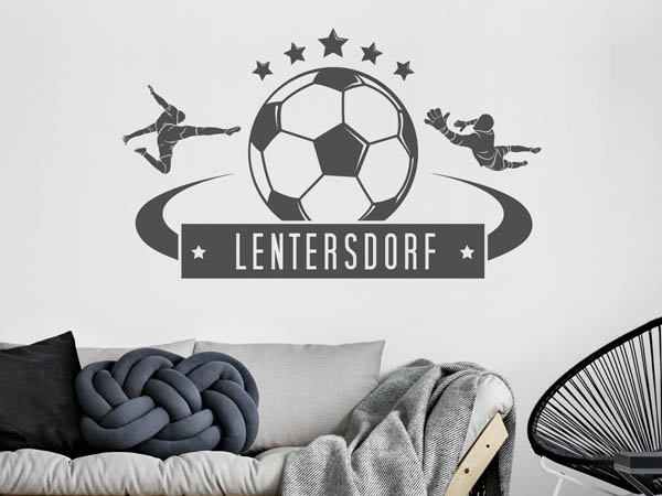 Wandtattoo Lentersdorf Fußball