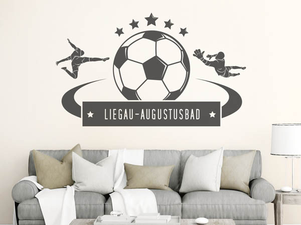 Wandtattoo Liegau-Augustusbad Fußball