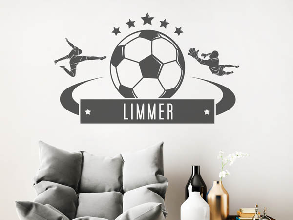 Wandtattoo Limmer Fußball