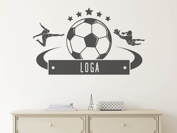 Wandtattoo Loga Fußball