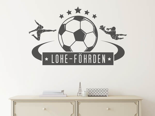 Wandtattoo Lohe-Föhrden Fußball
