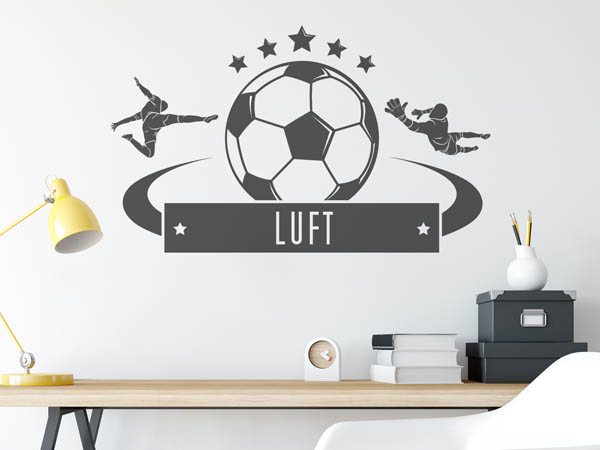 Wandtattoo Luft Fußball
