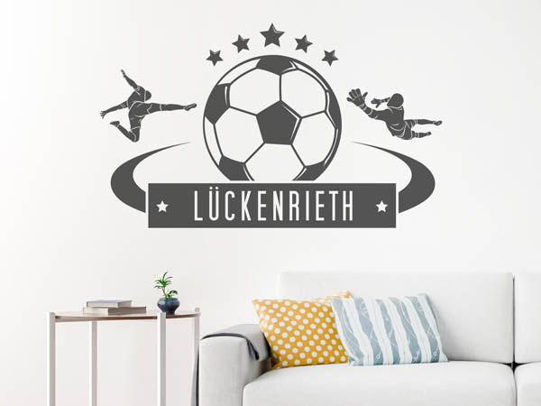 Wandtattoo Lückenrieth Fußball