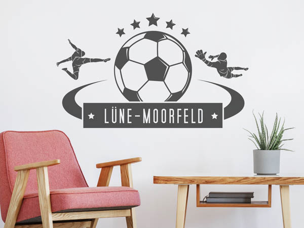 Wandtattoo Lüne-Moorfeld Fußball
