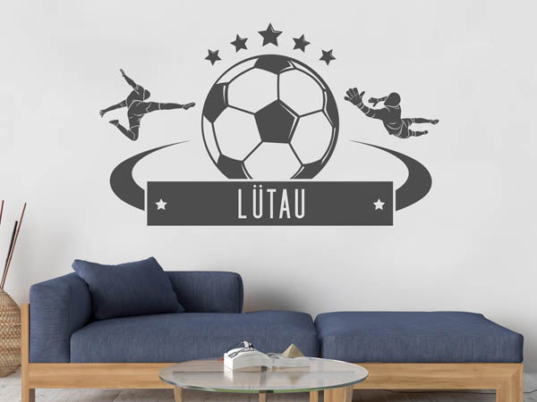 Wandtattoo Lütau Fußball