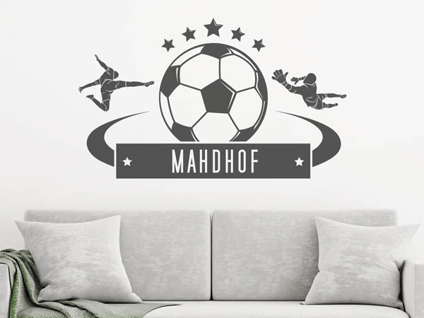 Wandtattoo Mahdhof Fußball