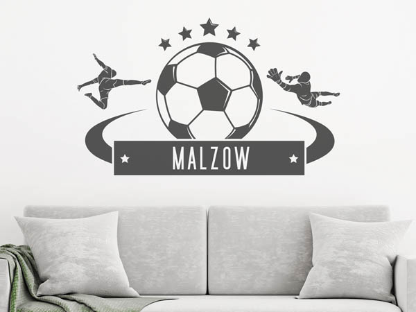 Wandtattoo Malzow Fußball