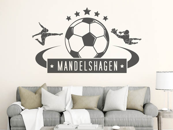 Wandtattoo Mandelshagen Fußball
