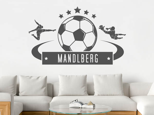 Wandtattoo Mandlberg Fußball