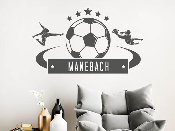 Wandtattoo Manebach Fußball
