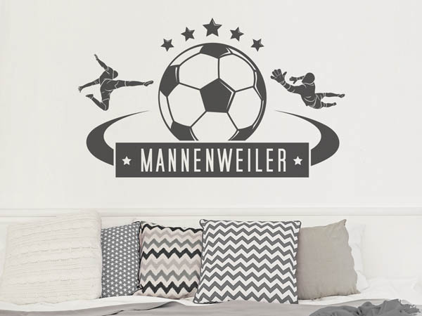 Wandtattoo Mannenweiler Fußball
