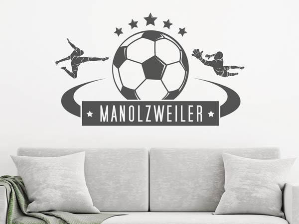 Wandtattoo Manolzweiler Fußball