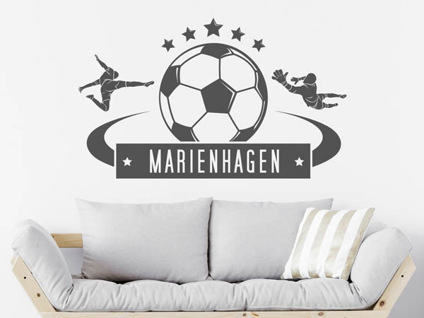 Wandtattoo Marienhagen Fußball