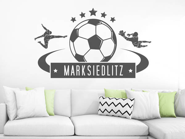 Wandtattoo Marksiedlitz Fußball