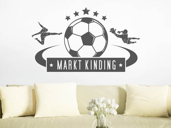 Wandtattoo Markt Kinding Fußball