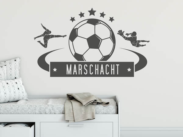 Wandtattoo Marschacht Fußball