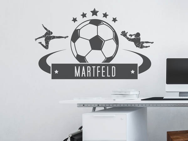 Wandtattoo Martfeld Fußball
