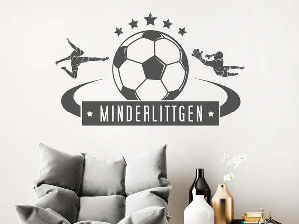 Wandtattoo Minderlittgen Fußball