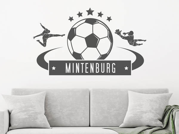 Wandtattoo Mintenburg Fußball