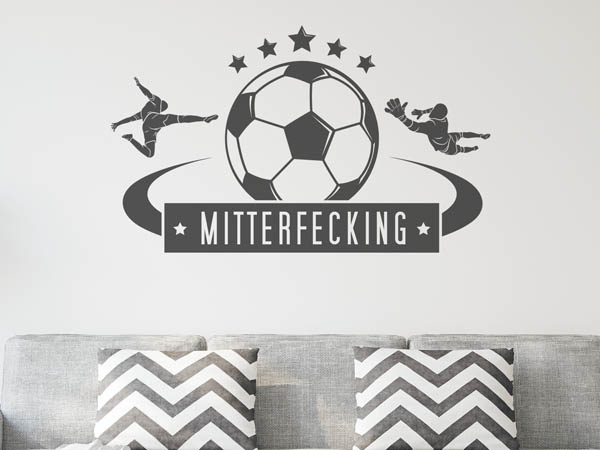 Wandtattoo Mitterfecking Fußball