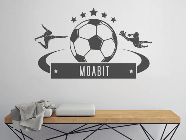 Wandtattoo Moabit Fußball